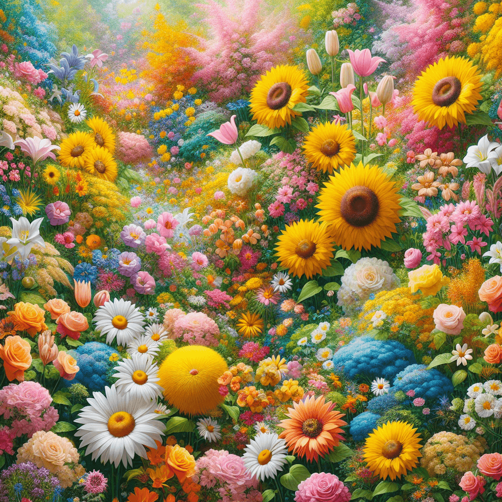 Summer Blooms Delight Paint By Number