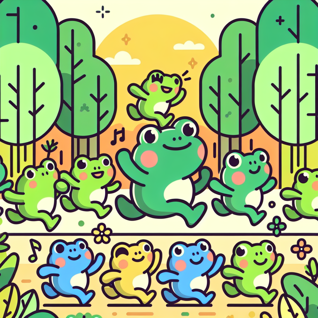 Froggy Forest Follies Paint By Number