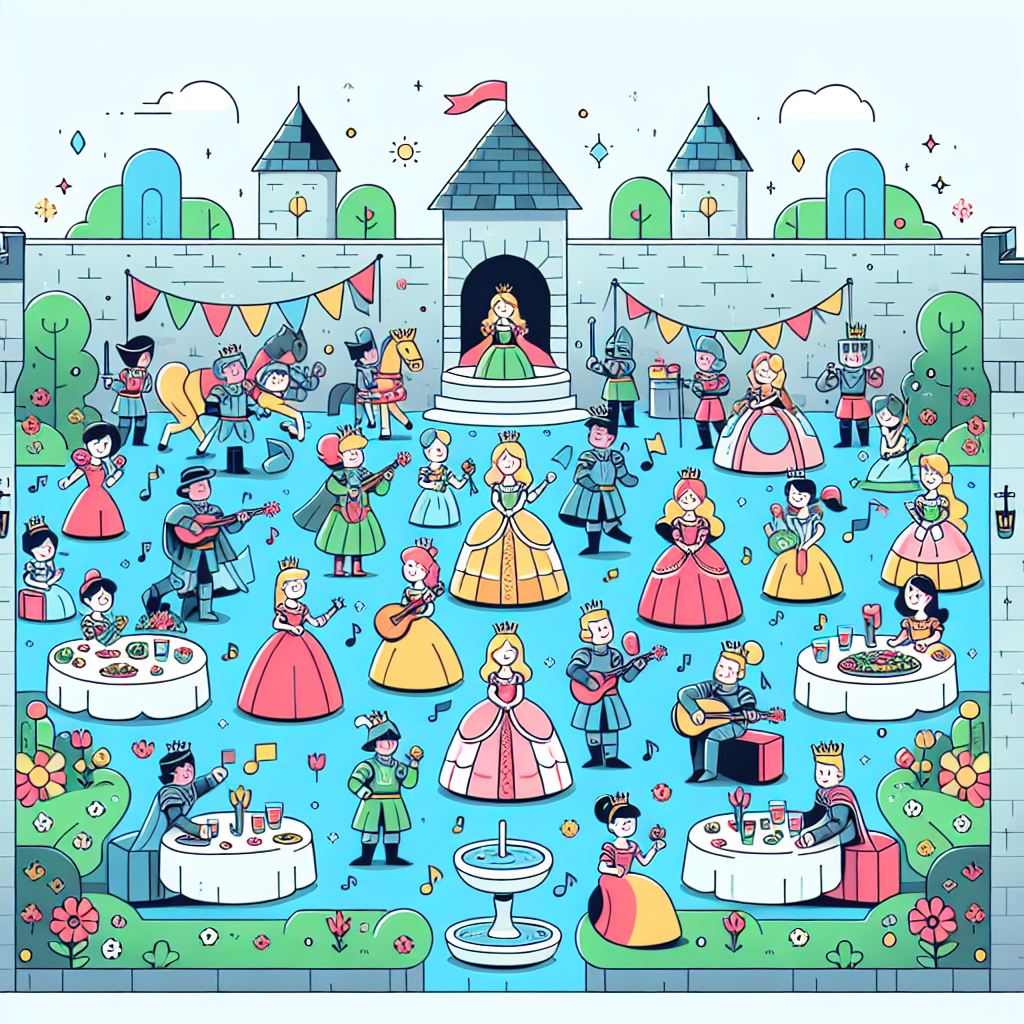 Castle Garden Party Paint By Numbers Kits