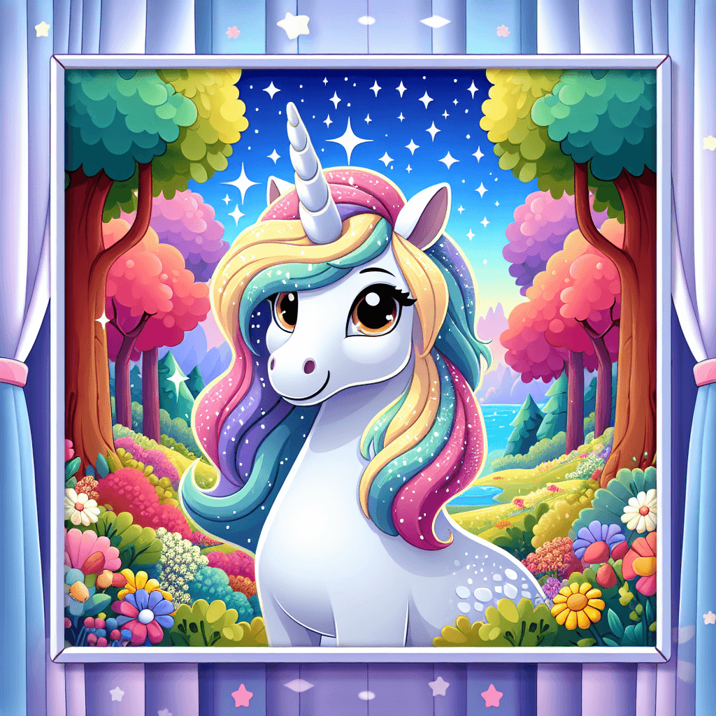 Whimsical Woodland Unicorn Numbered Painting Kits