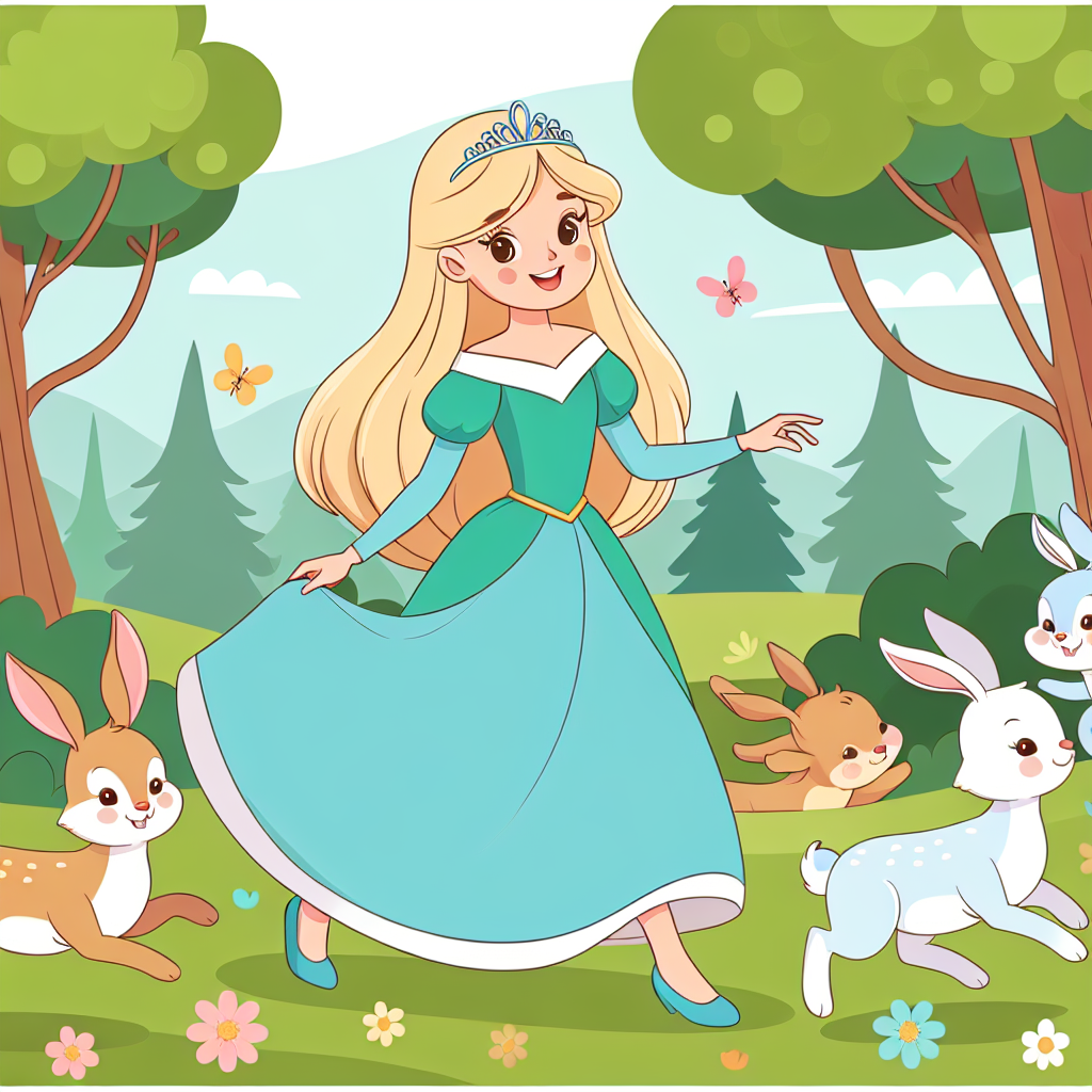 Princess And Her Forest Companions Paint By Numbers Kits