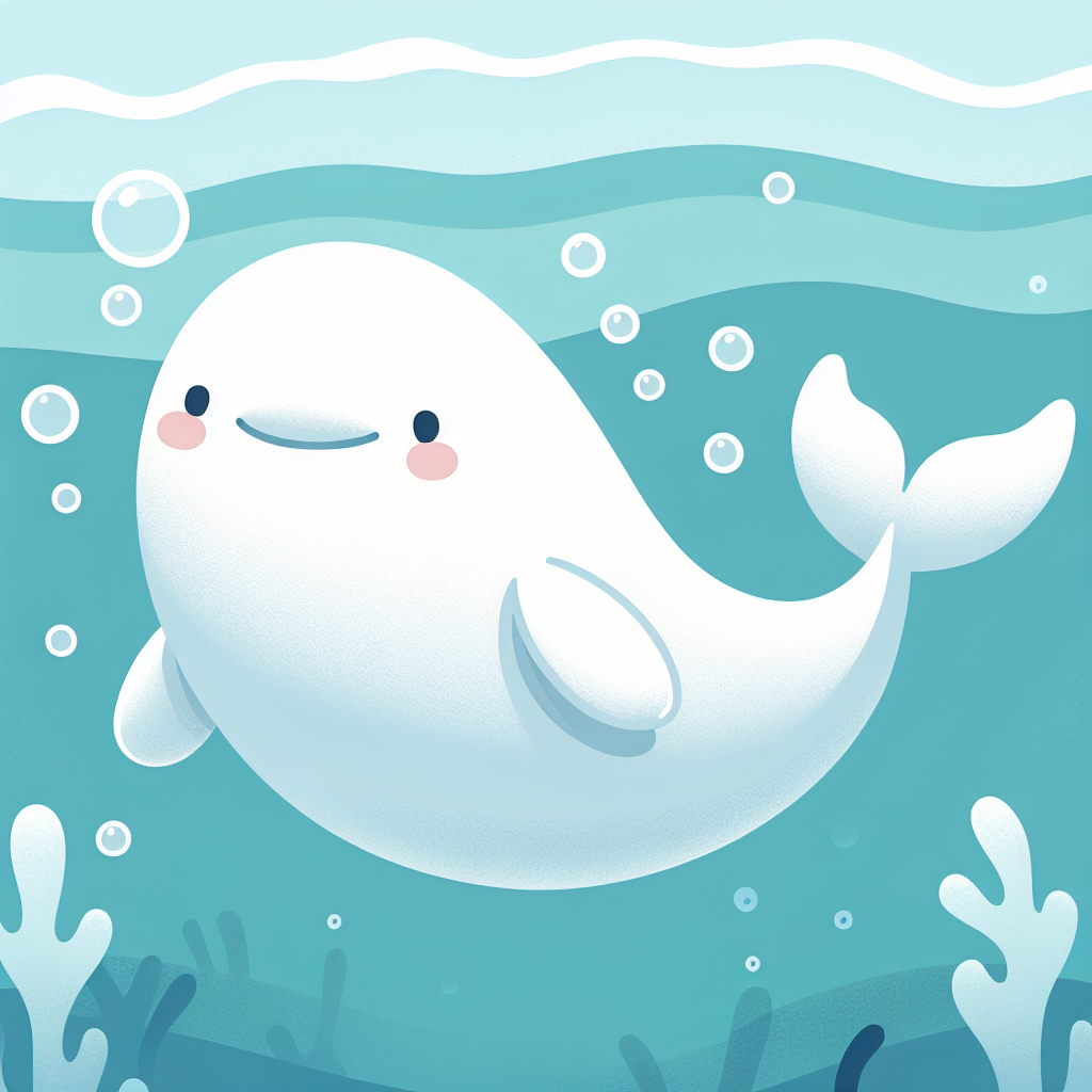 Blissful Beluga Paint By Numbers Art