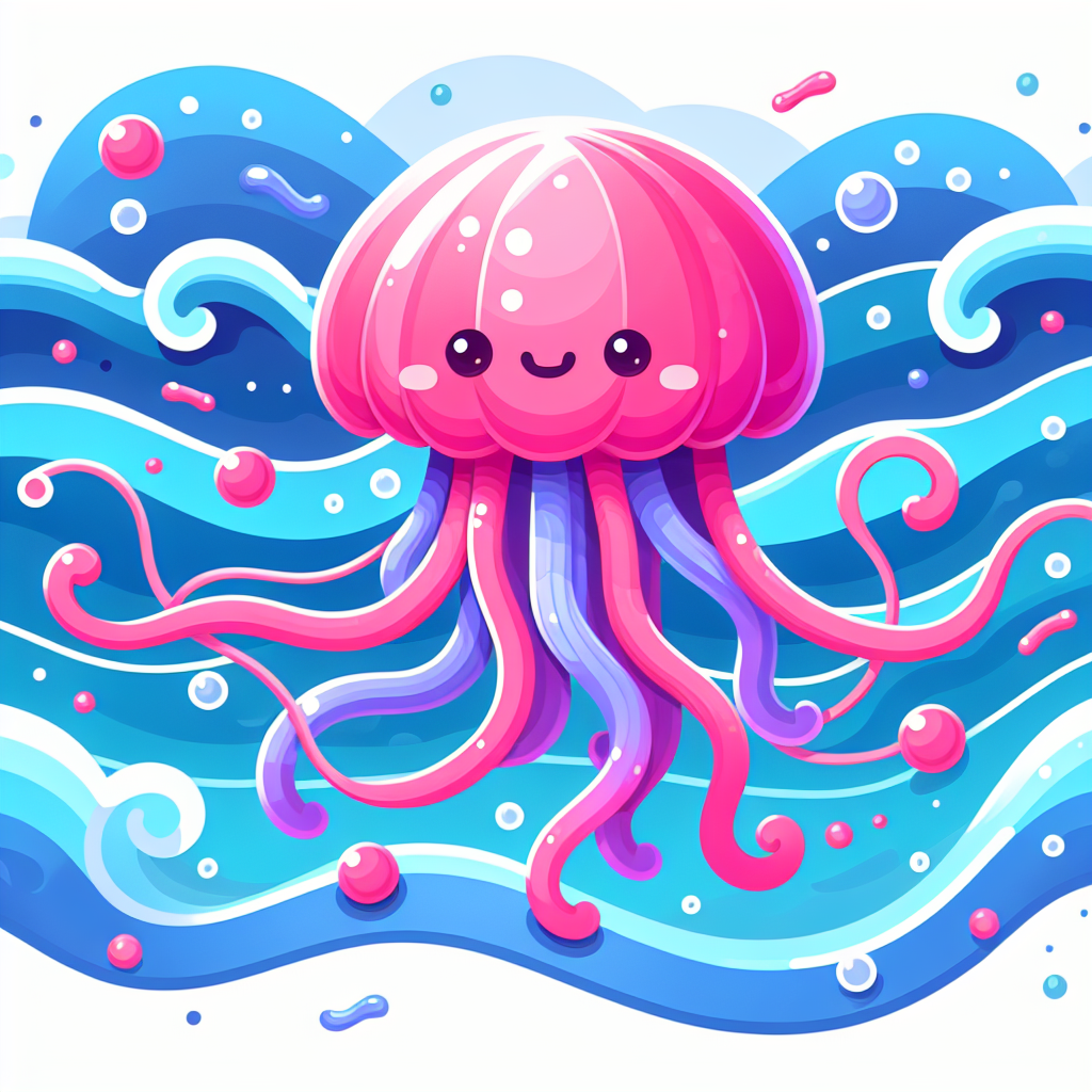 Jumping Jellyfish Painting Number Kit