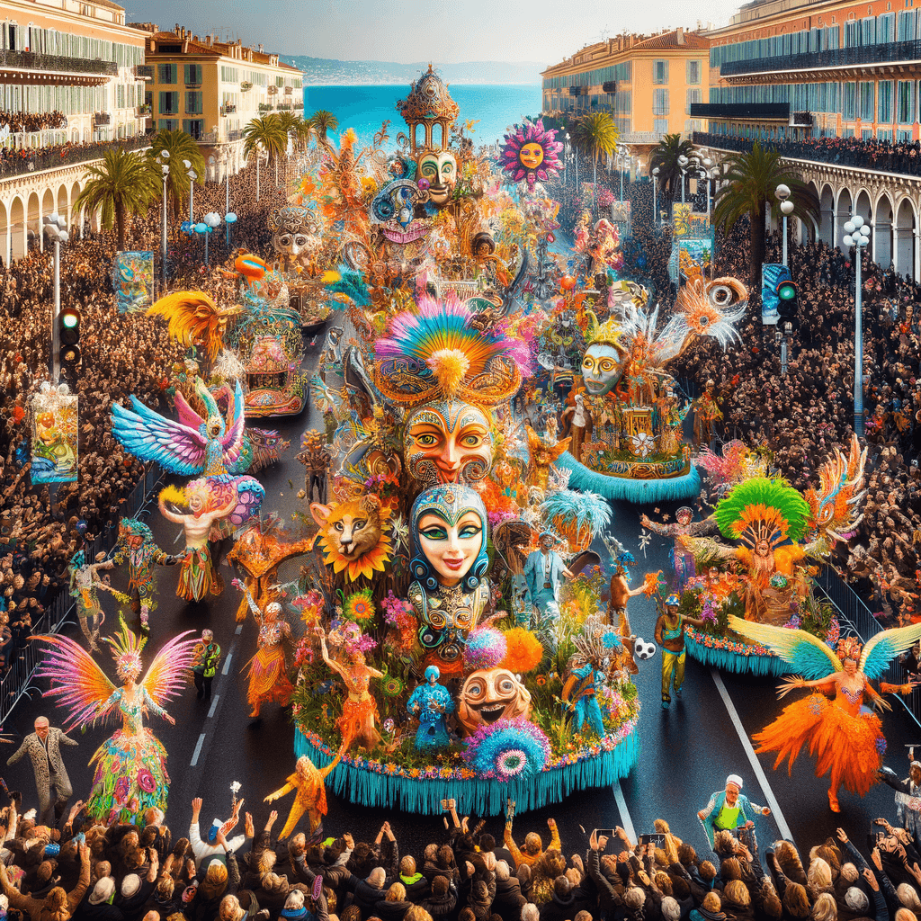 Nice Carnival - France Number Painting