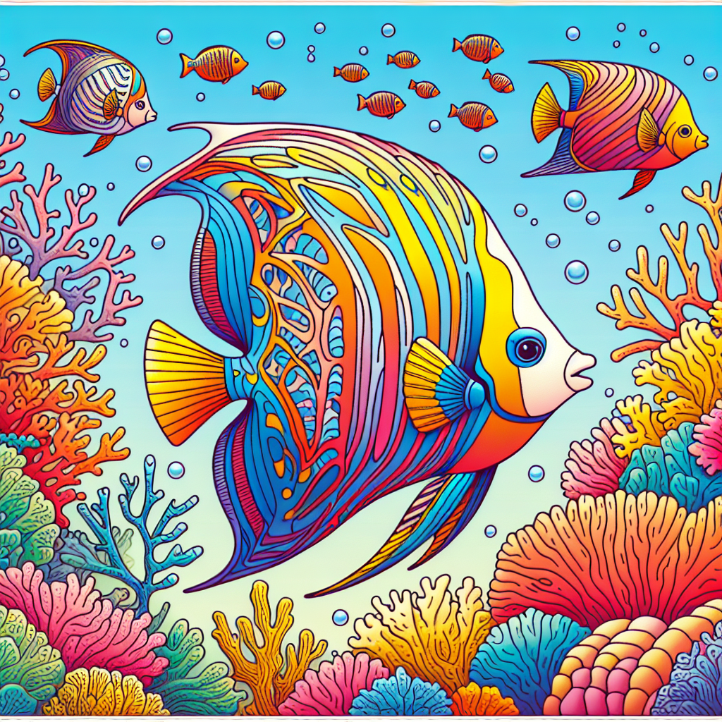 Artful Angelfish Ballet Painting Number Kit