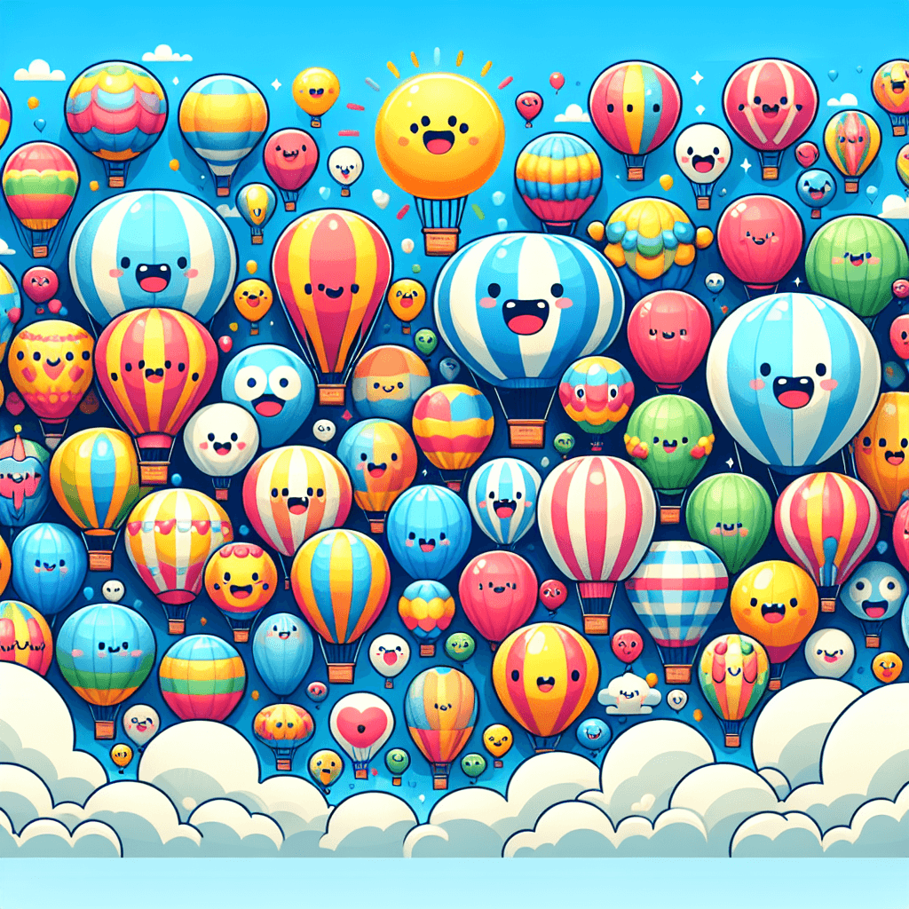 Gigantic Balloon Festival Painting By Numbers Kit