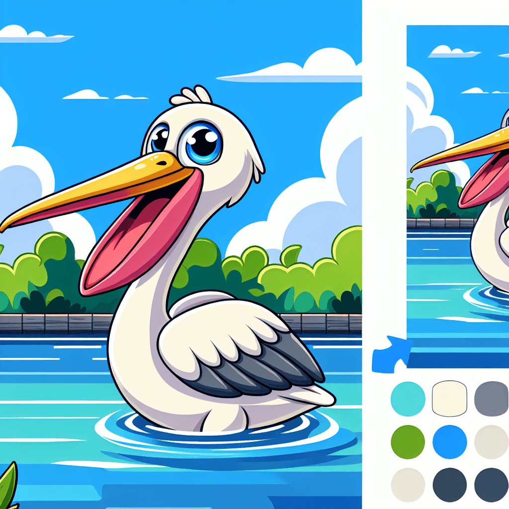 Playful Pelican DIY Paint By Numbers