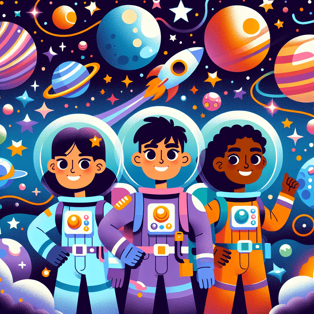 Space Rangers' Cosmic Quest Paint By Numbers Art