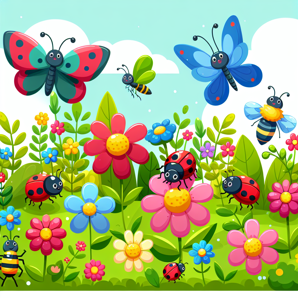 Garden Insect Safari Painting Number Kit