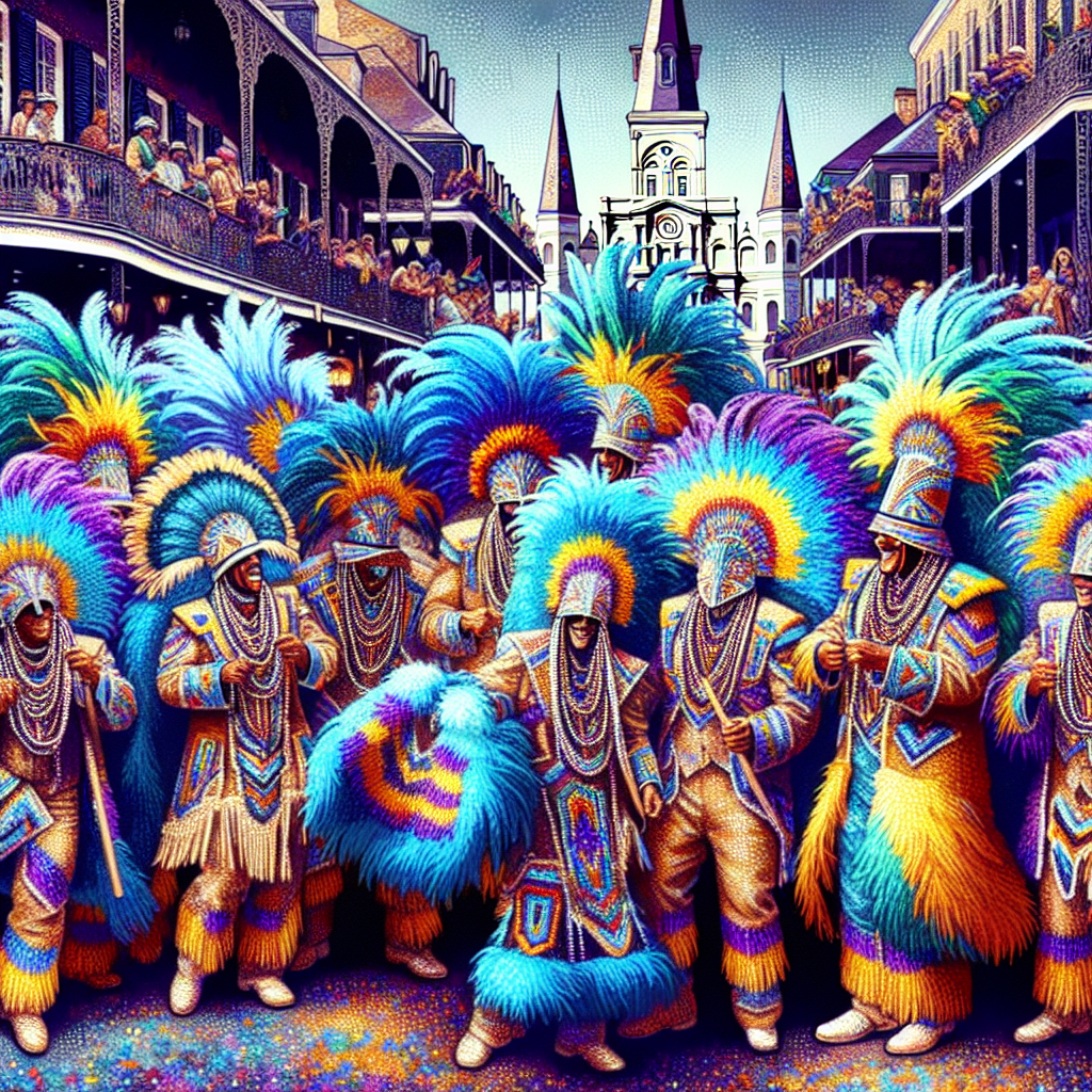 Mardi Gras Indians Super Sunday - USA Numbered Painting Kits