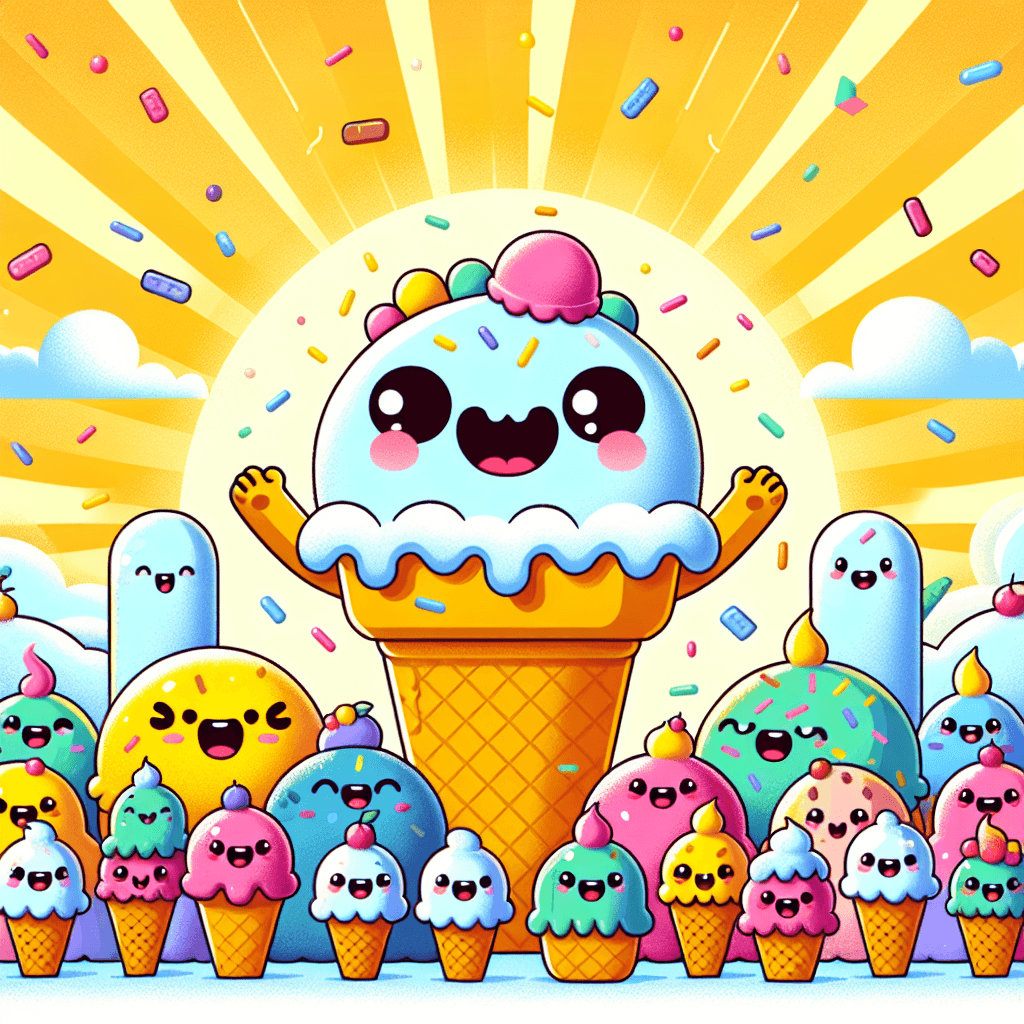 Gigantic Ice Cream Party Painting By Numbers Kit