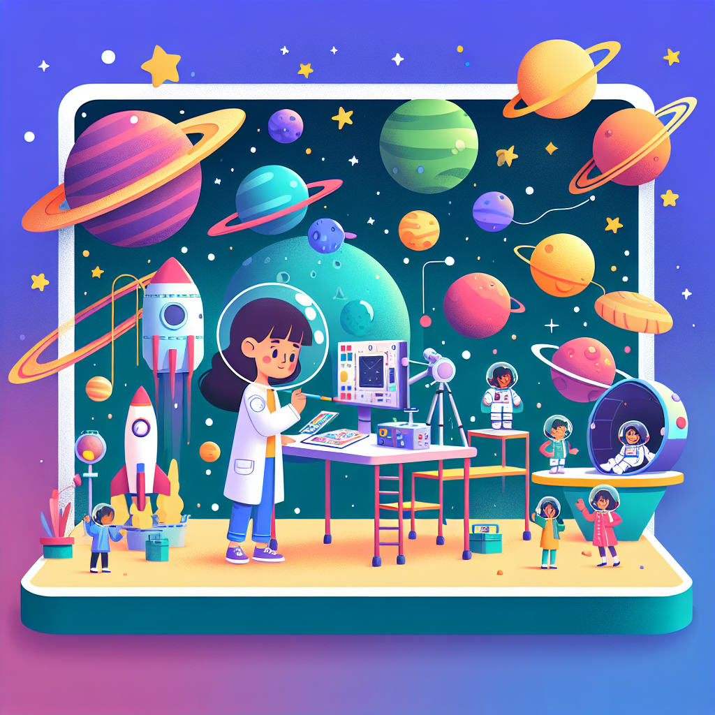 Space Science Station Paint By Numbers