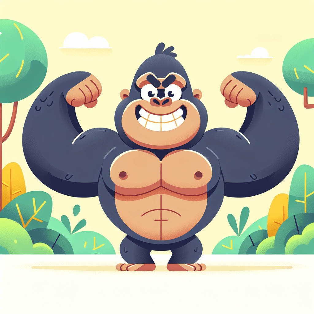 Grinning Gorilla Painting Number Kit