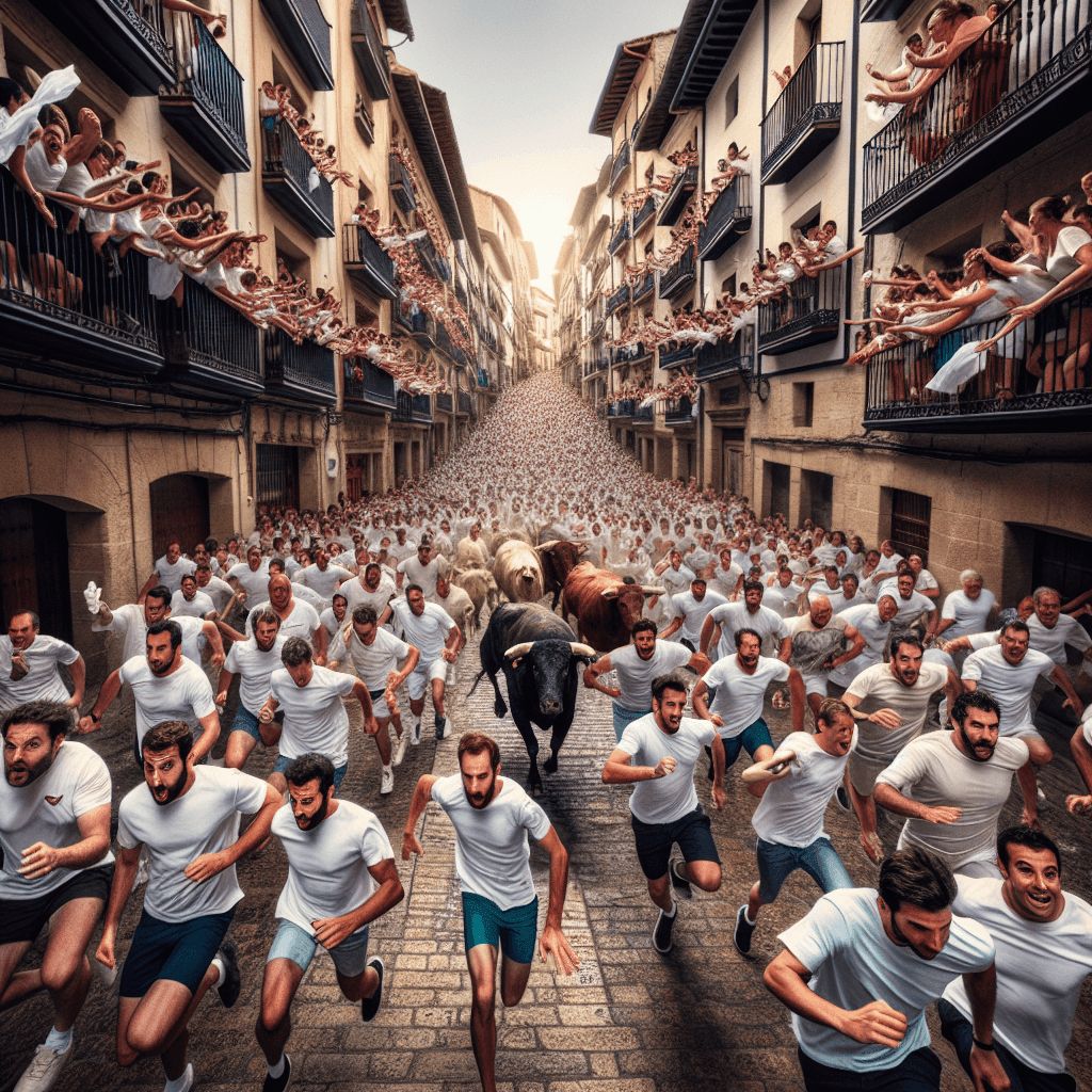 San Fermín Festival - Pamplona, Spain Paint By Color