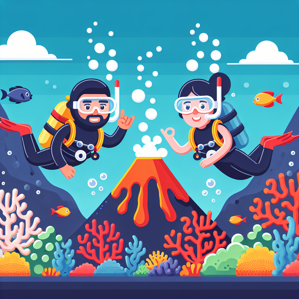 Undersea Volcano Adventure Paint By Numbers