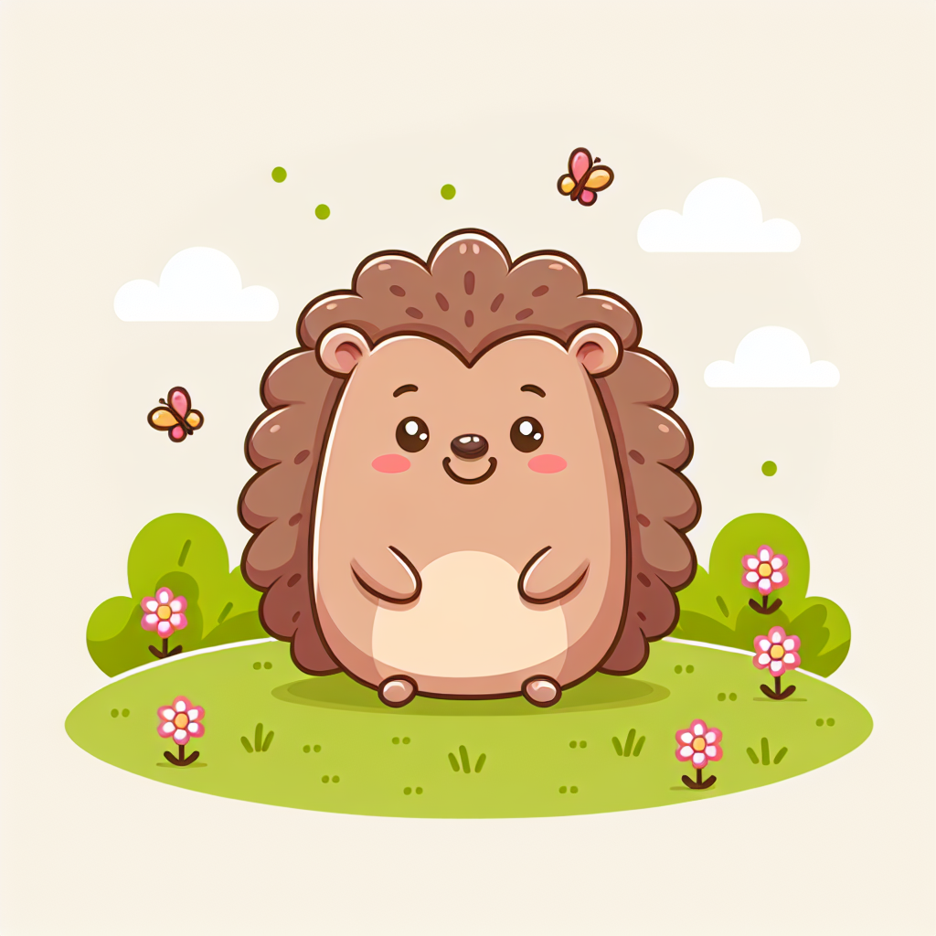 Giggly Hedgehog Paint By Numbers