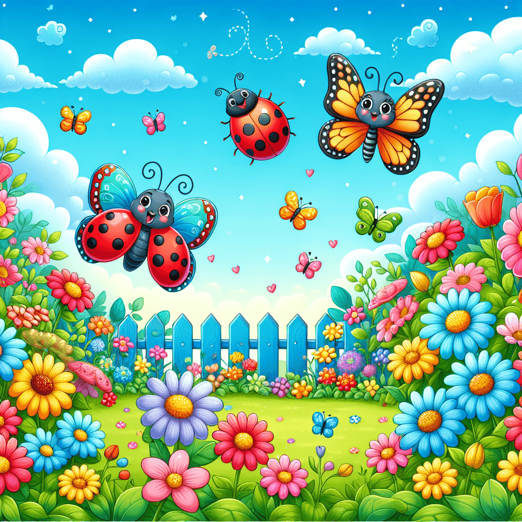Happy Garden Creatures Paint By Numbers Art