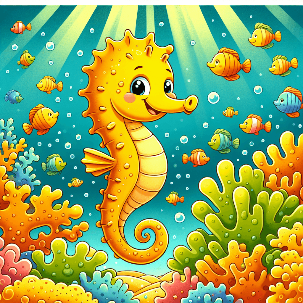Sunny Seahorse Paint By Numbers Art