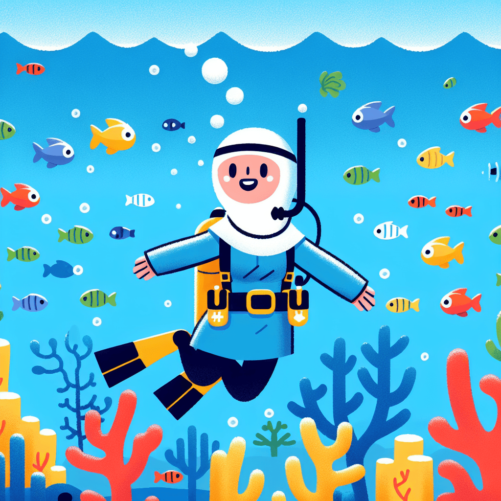 Daring Diver Paint By Number