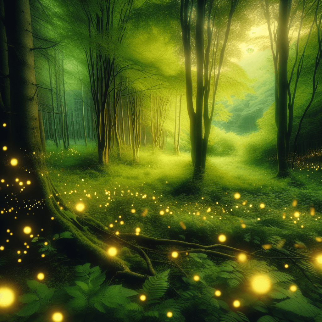 Enchanting Firefly Glade Paint By Numbers Art