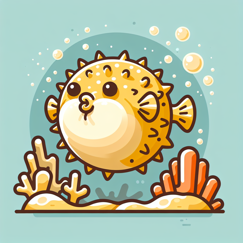 Peppy Pufferfish Paint By Numbers Art