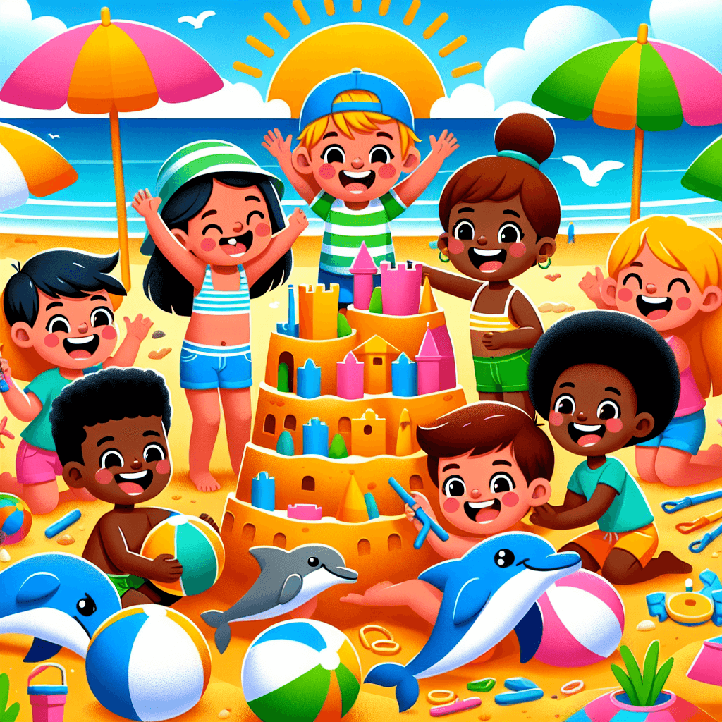 Joyful Beach Adventure DIY Paint By Numbers