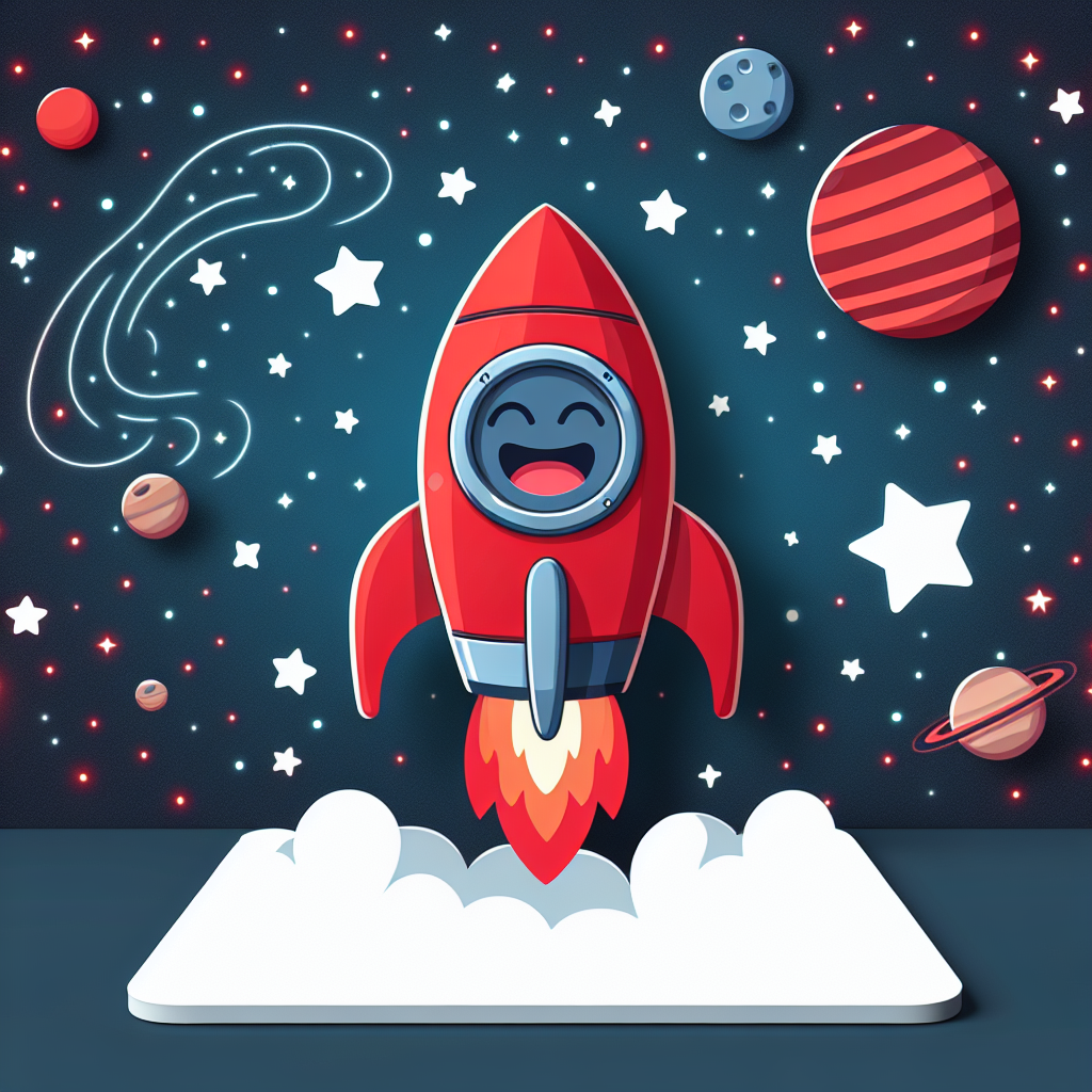 Exciting Rocket Painting Number Kit