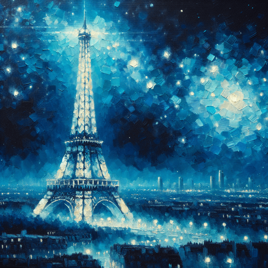 Dreamy Night In Paris Paint By Numbers Kits
