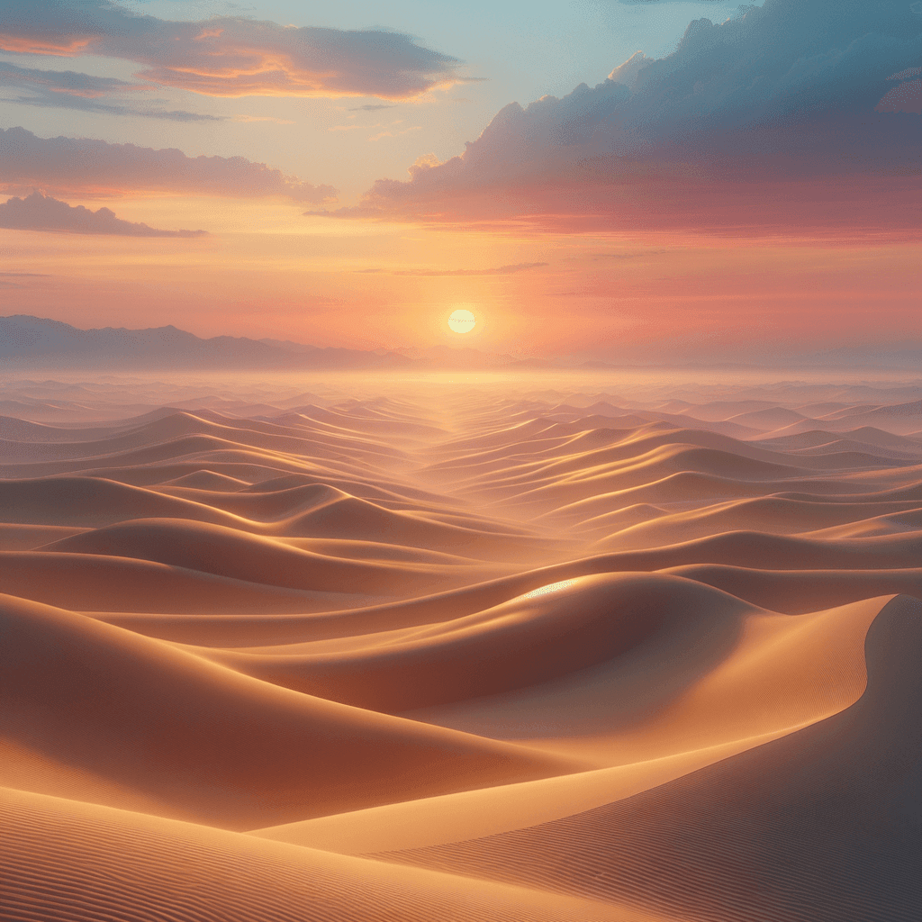 Soothing Sand Dunes Number Painting