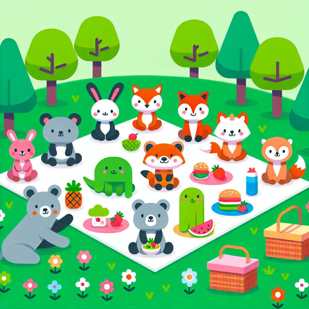 Marvelous Meadow Picnic Paint By Numbers