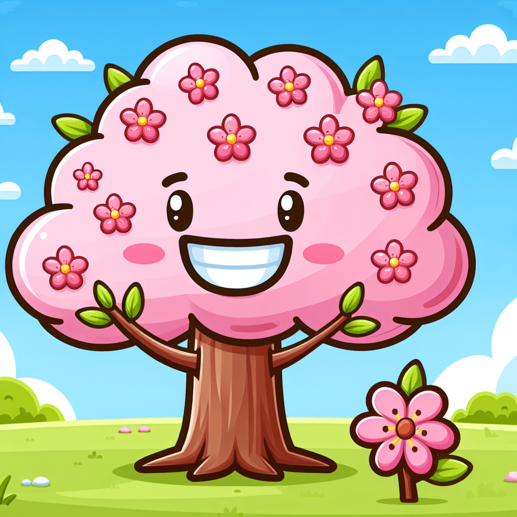 Cheerful Cherry Tree Number Painting