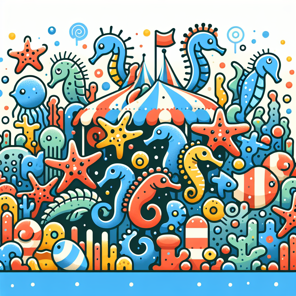 Aquatic Creature Carnival Numbered Painting Kits