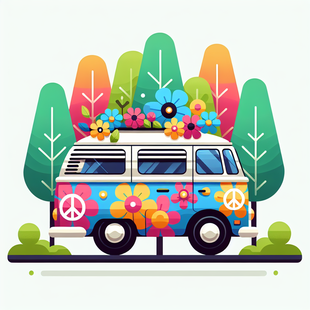 Happy Hippie Camper Numbered Painting Kits