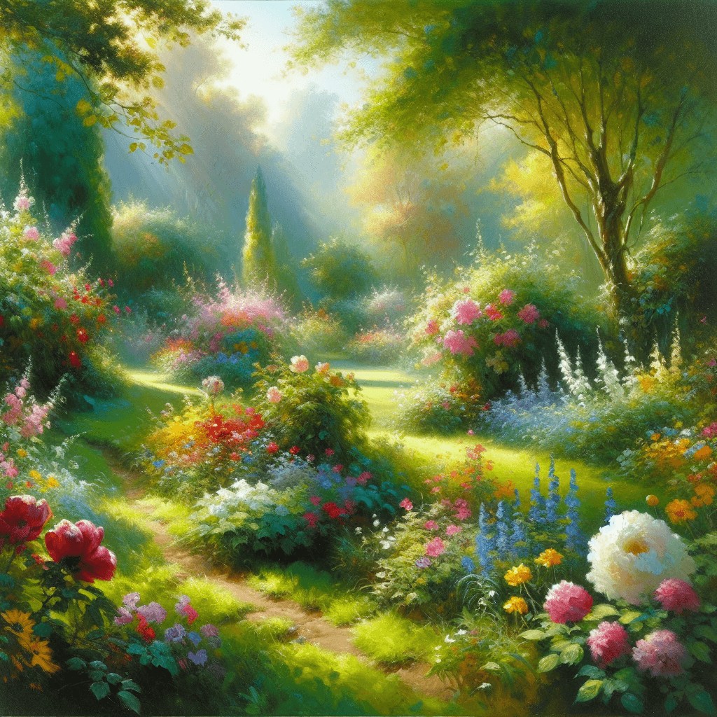 Sunny Garden Hideaway Numbered Painting Kits