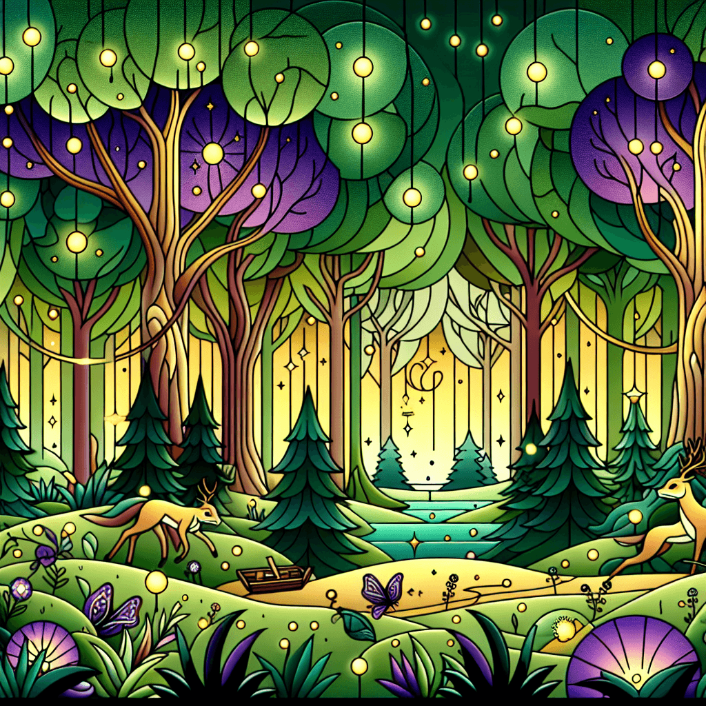 Fairytale Forest Glade Paint By Numbers Art