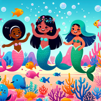Mermaid Lagoon Mystery Painting By Numbers Kit