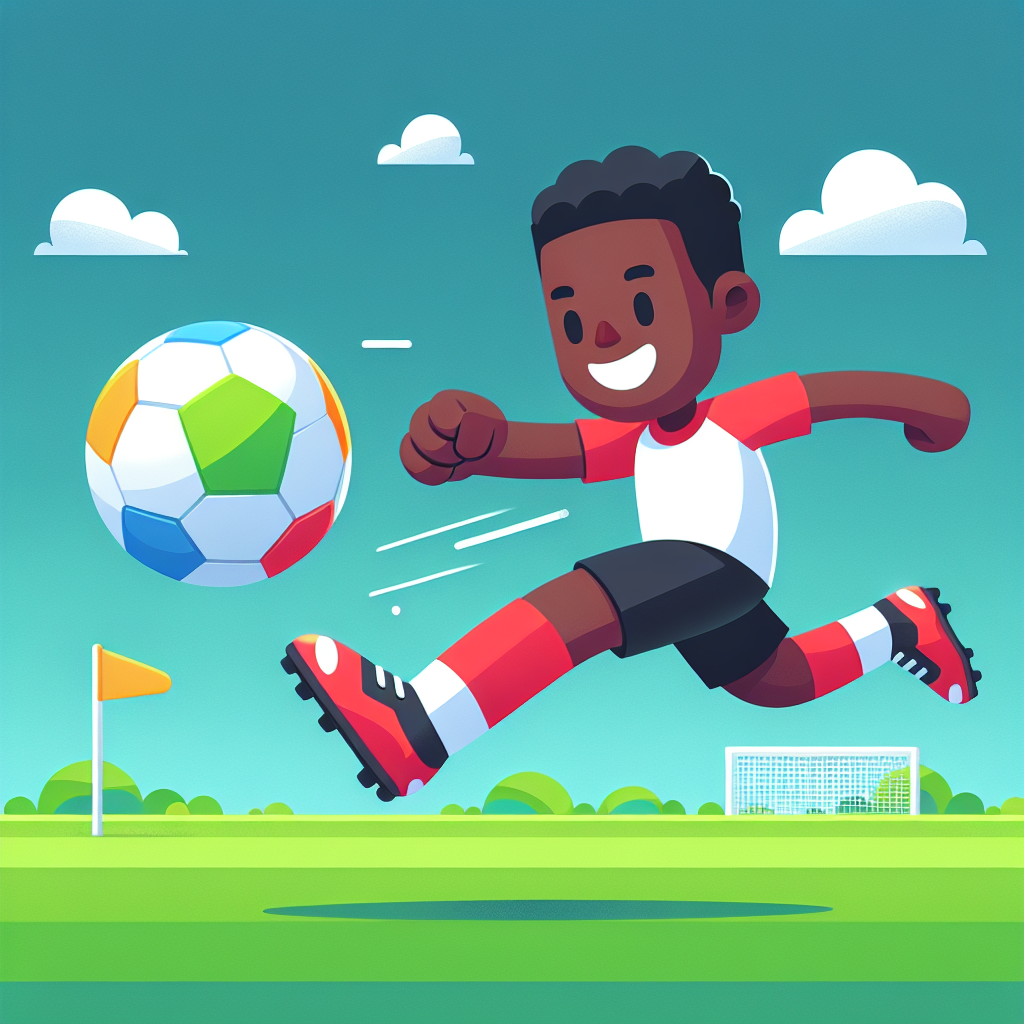 Energetic Footballer Numbered Painting Kits