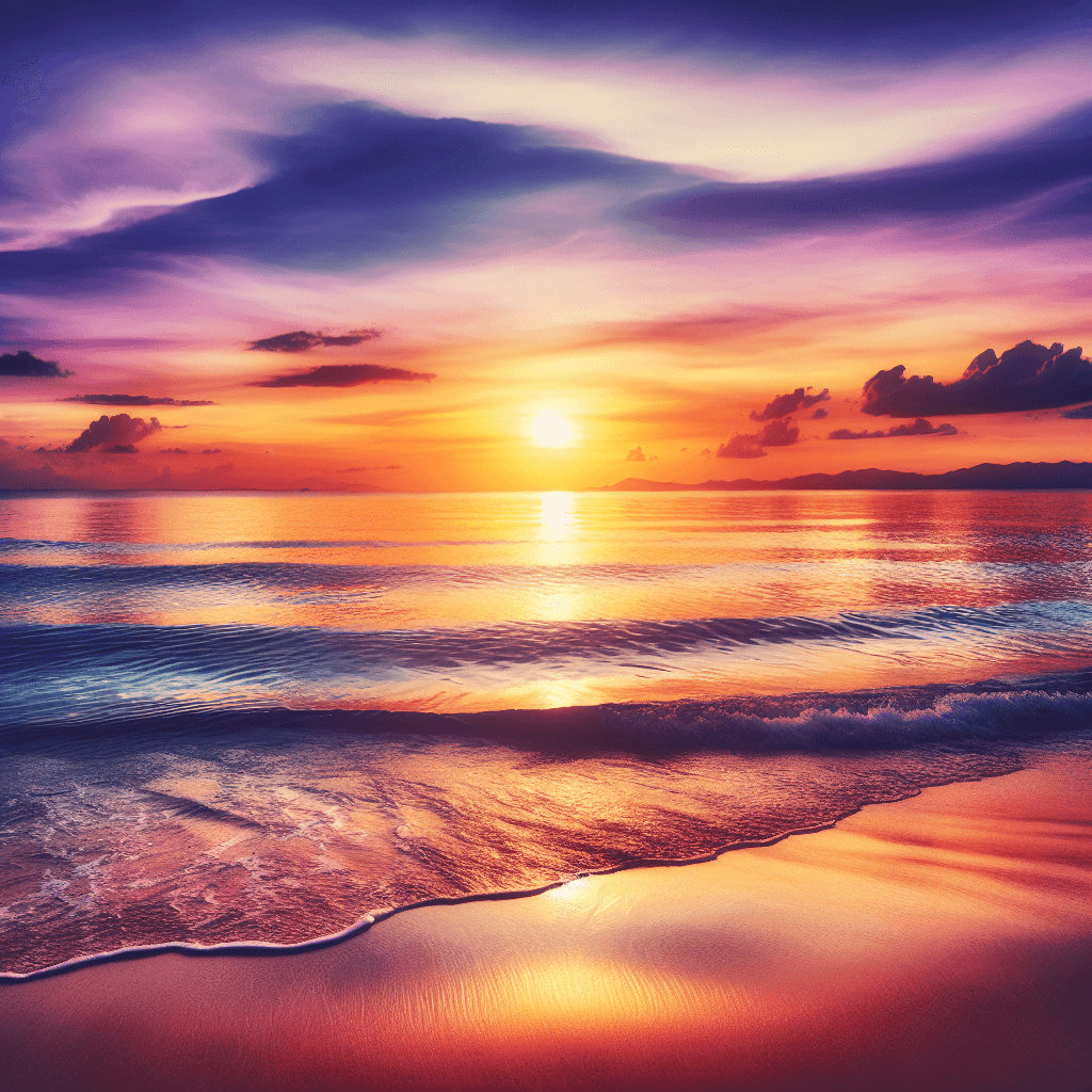 Soothing Beach Horizon DIY Paint By Numbers