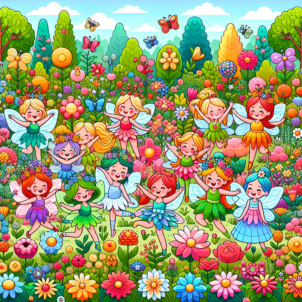 Petal Fairy Parade Painting Number Kit