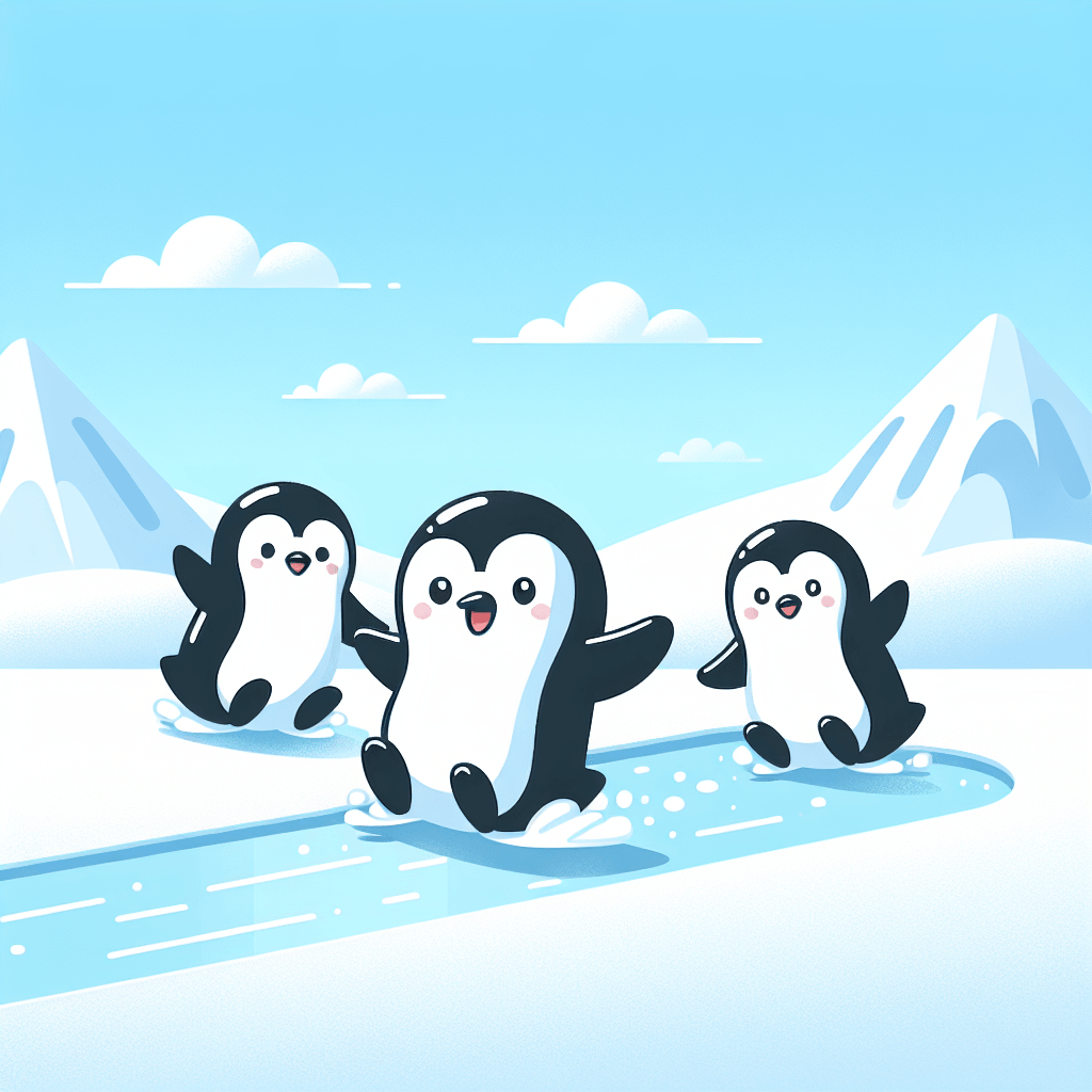 Peppy Penguins Paint By Number