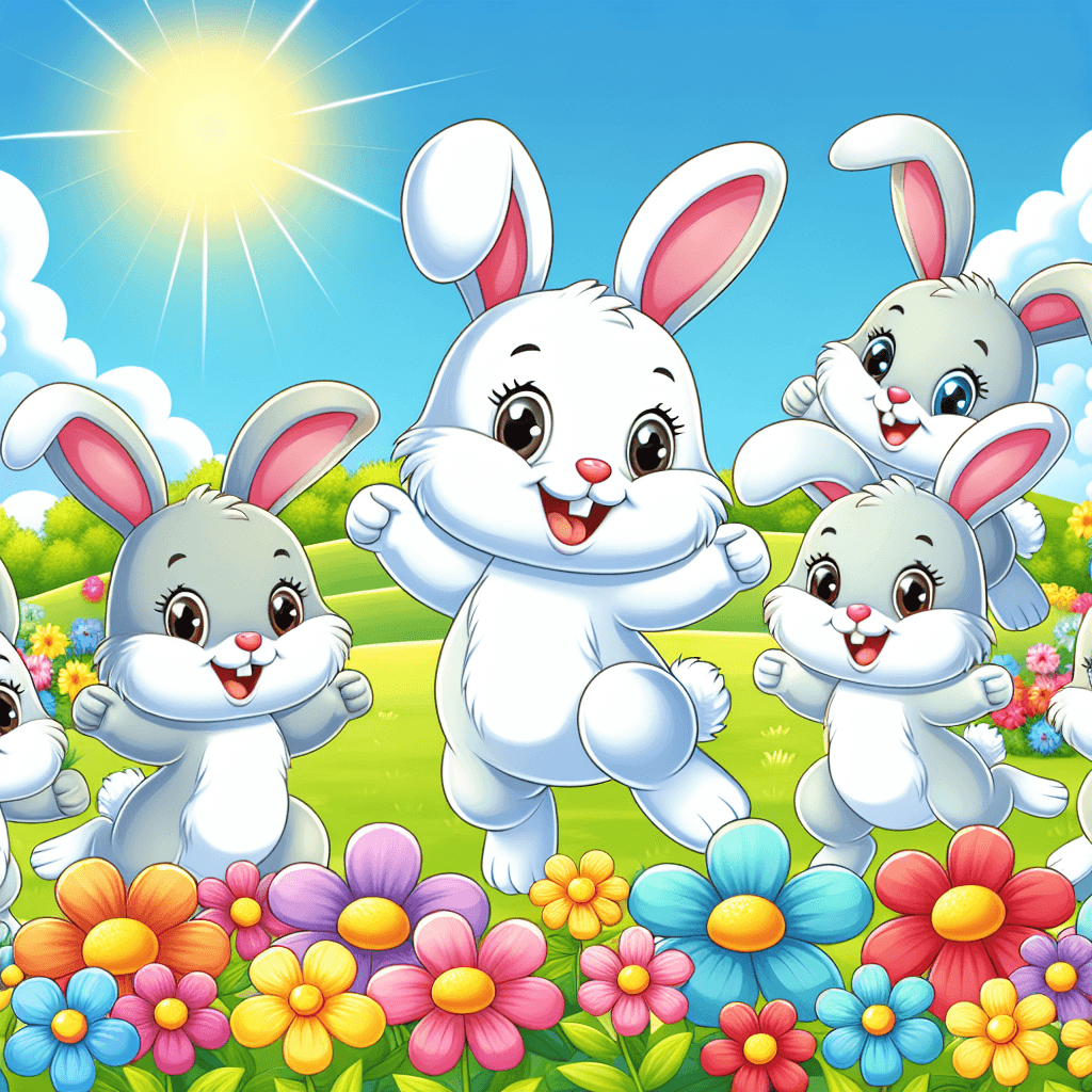 Bouncy Adventure In The Meadow Number Painting