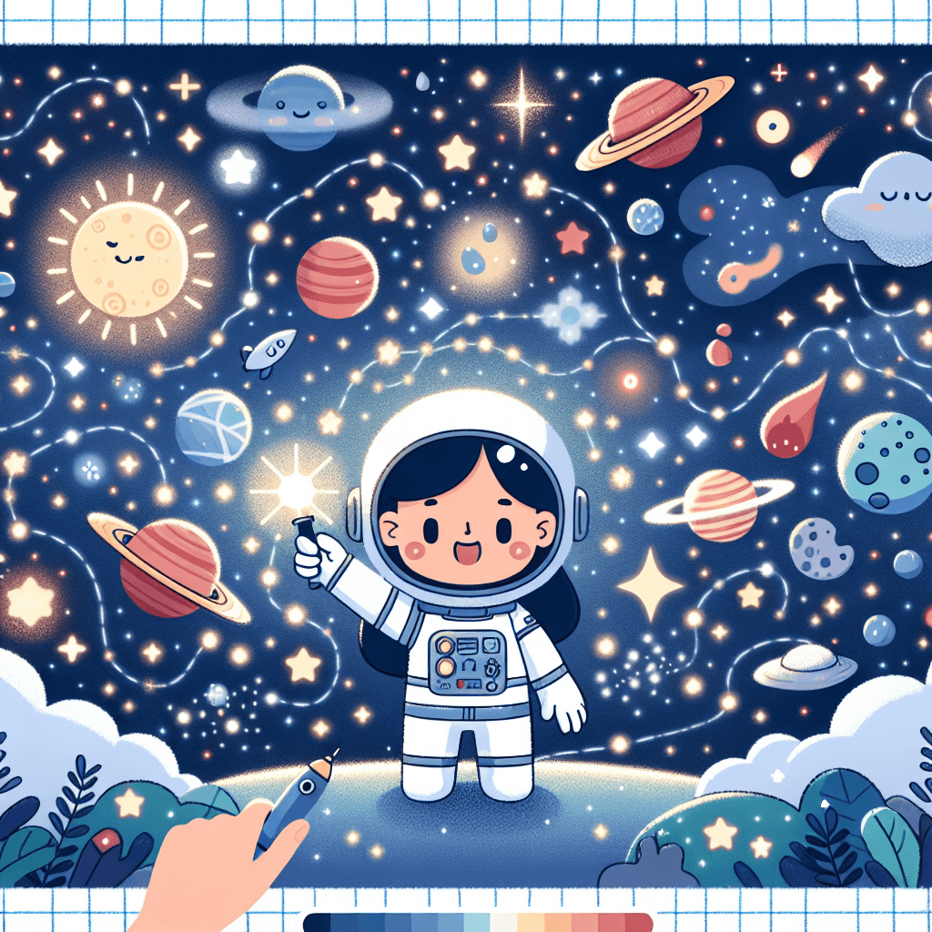 Galactic Space Mission Paint By Color