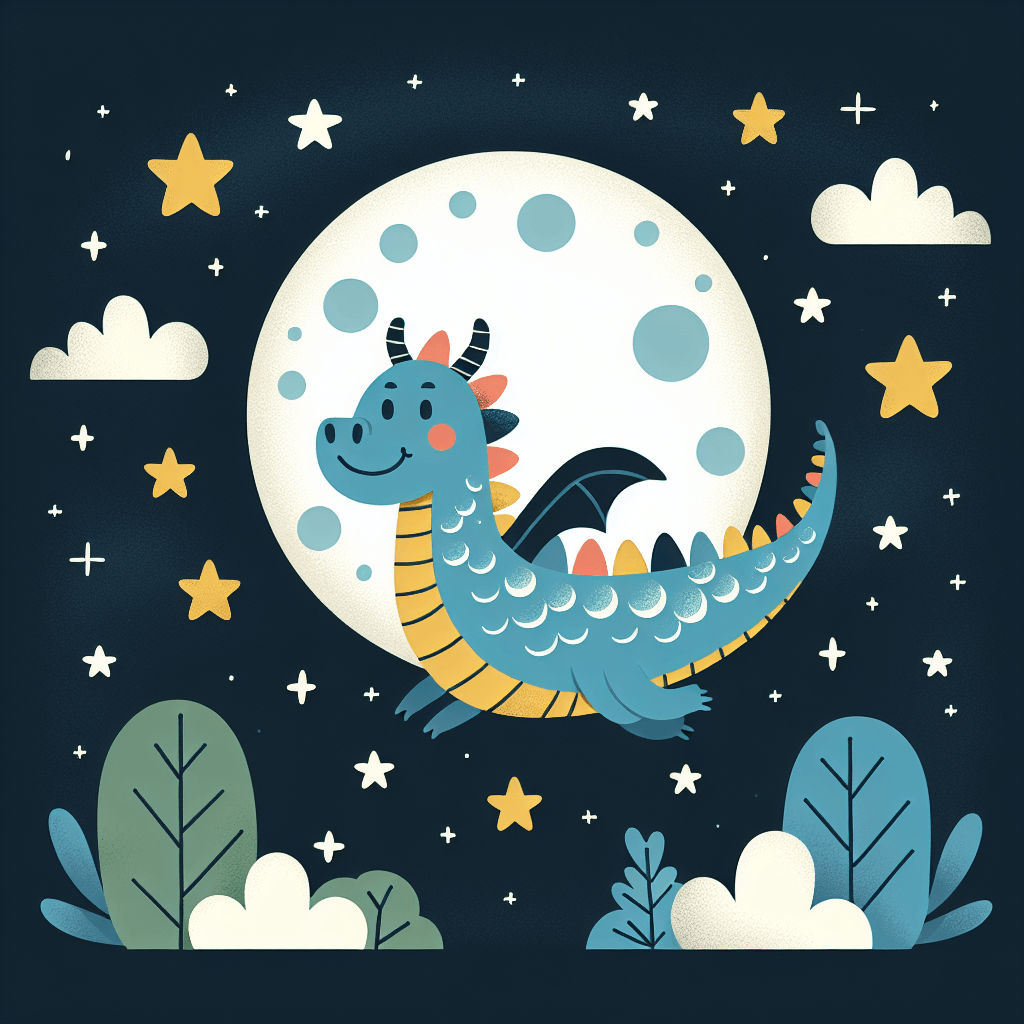 Mystical Moonlit Dragon Paint By Number