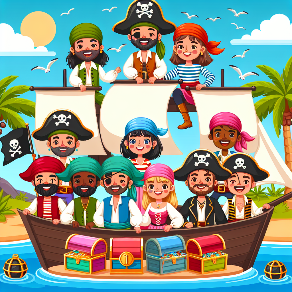 Adventurous Pirates Ahoy Paint By Numbers Art