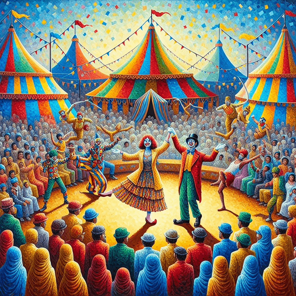 Joyous Circus Celebration Paint By Number