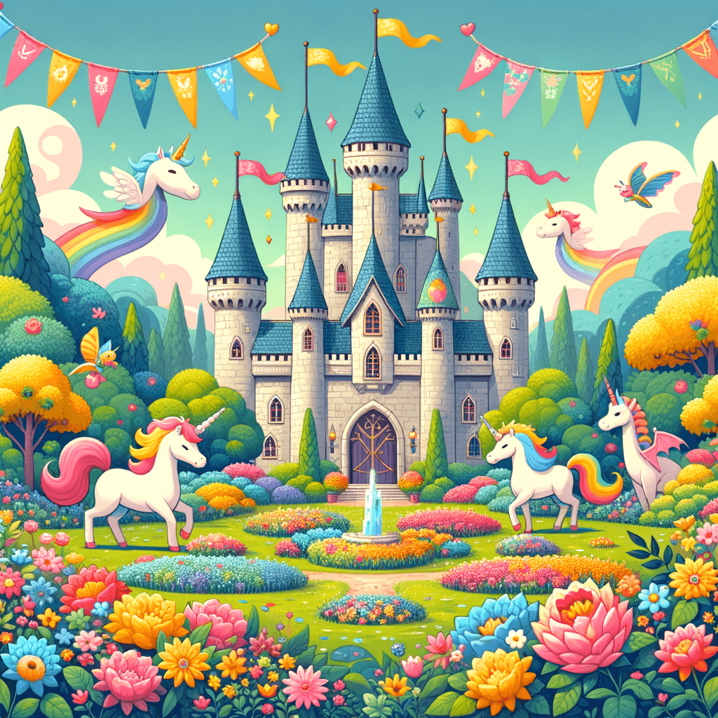 Colorful Castles Paint By Numbers Art
