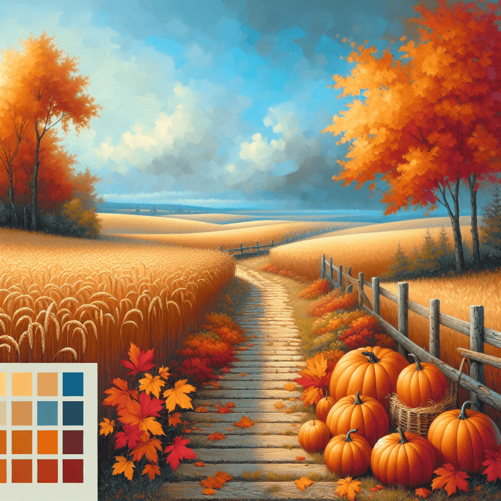 Rustic Harvest Festival DIY Paint By Numbers