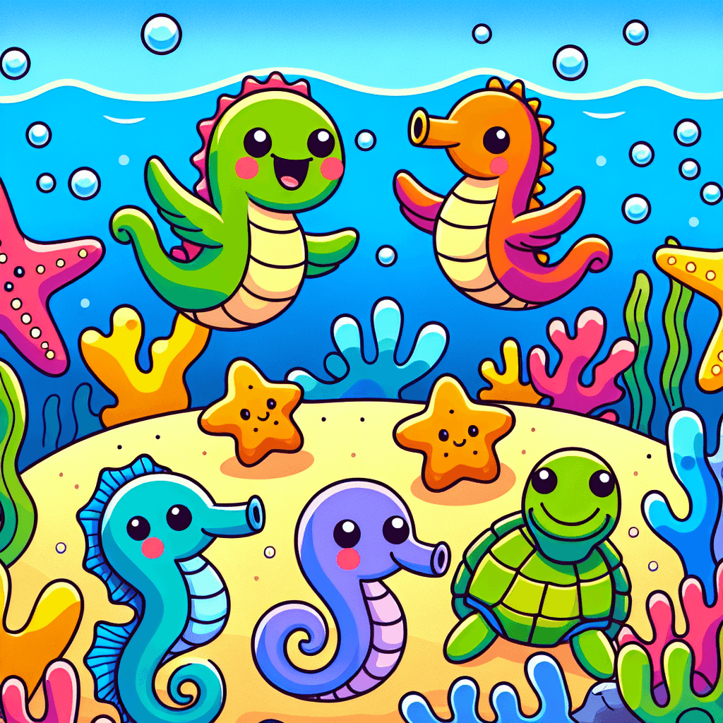 Playful Ocean Critters Paint By Numbers Kits