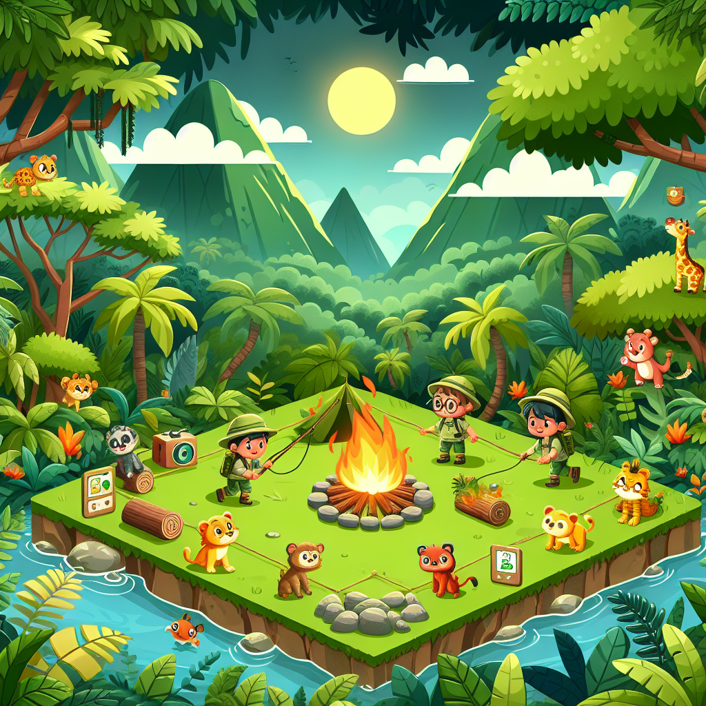 Adventurer's Jungle Camp Numbered Painting Kits