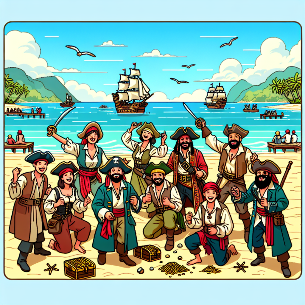 Seaside Pirate Encounter Paint By Color